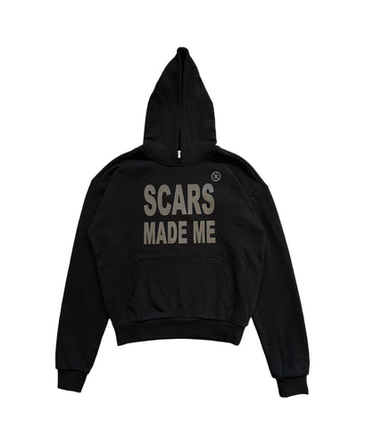 Scars Made Me Hoodie - Black/Black