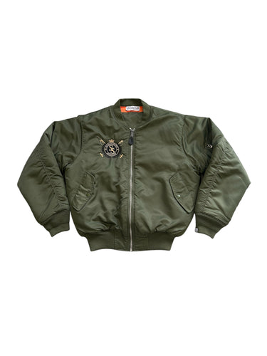 Scars Bomber Jacket - Army Green