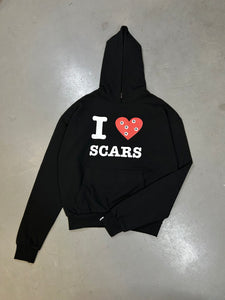 I Love Scars Hoodie - Black