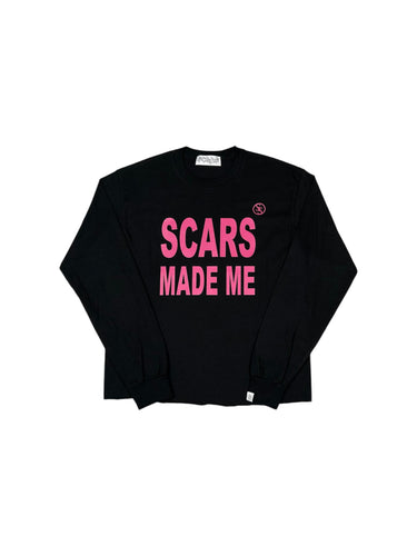 Scars Made Me Long Sleeve - Black/Pink
