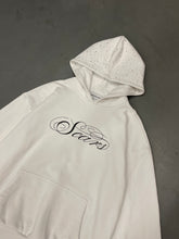 Load image into Gallery viewer, Scars Glitter Hoodie - White