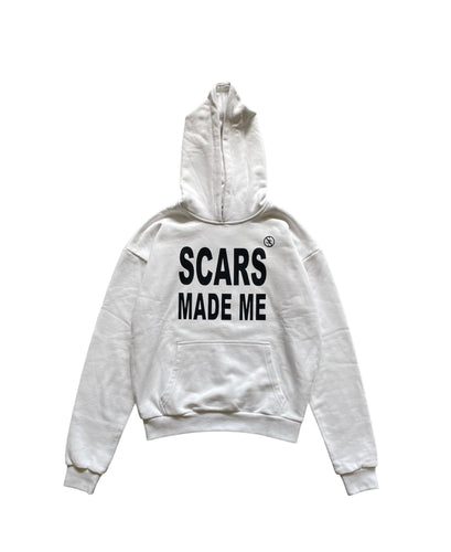 Scars Made Me Hoodie - White/Black